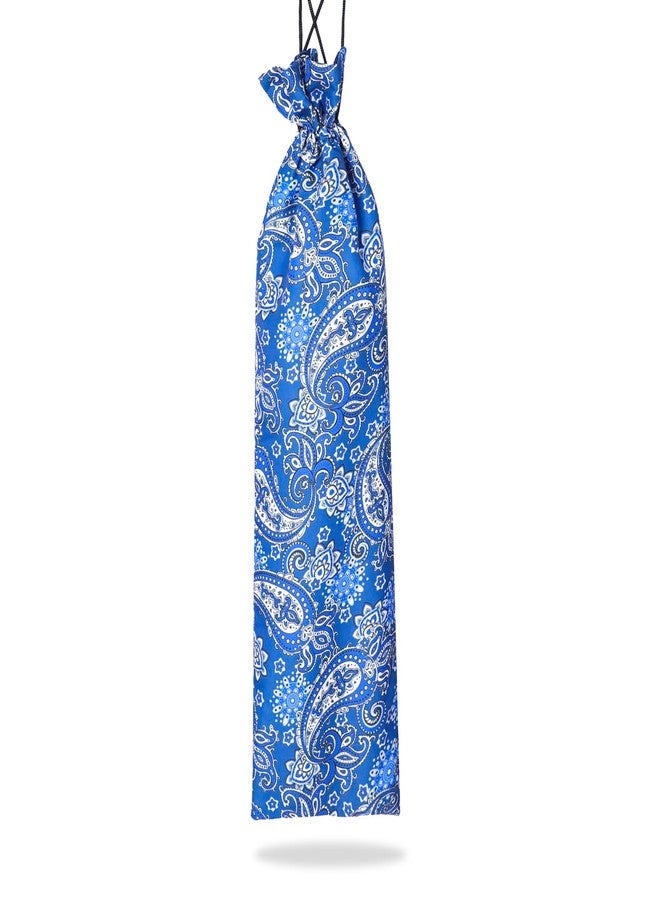 GUSTARIA Protective Sleeve for Mahjong Racks and Pushers,Blue Printed Mahjong Pusher Drawstring Bag(23.6 Inches) - Image 5
